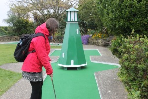 The Bognor Regis mini golf course lighthouse