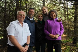 Bob with his parents and the Kemps