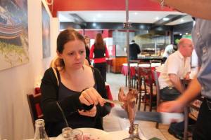 Afraid of the carving knife