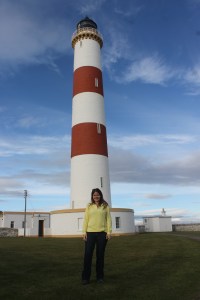 At lighthouse 26 of our honeymoon, Tarbat Ness