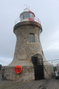 The lighthouse at the south entrance to the Tyne