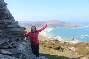 Reaching the highest point of Colonsay