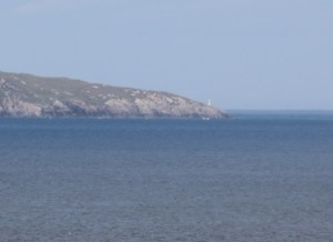 Gob Rubha Uisinis lighthouse from a distance