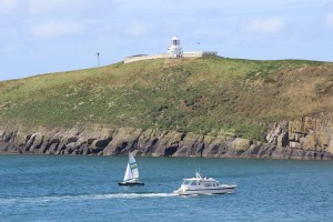 The lighthouse on St Tudwals Island West