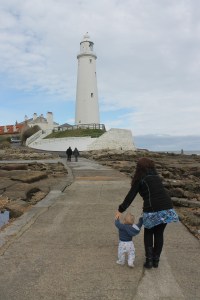 Off we go to St Mary's lighthouse!