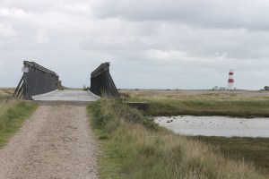 The Bailey Bridge and the lighthouse beyond