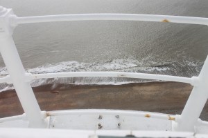 The view down from the lamp room