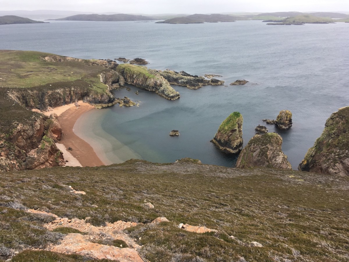Muckle Roe coastline