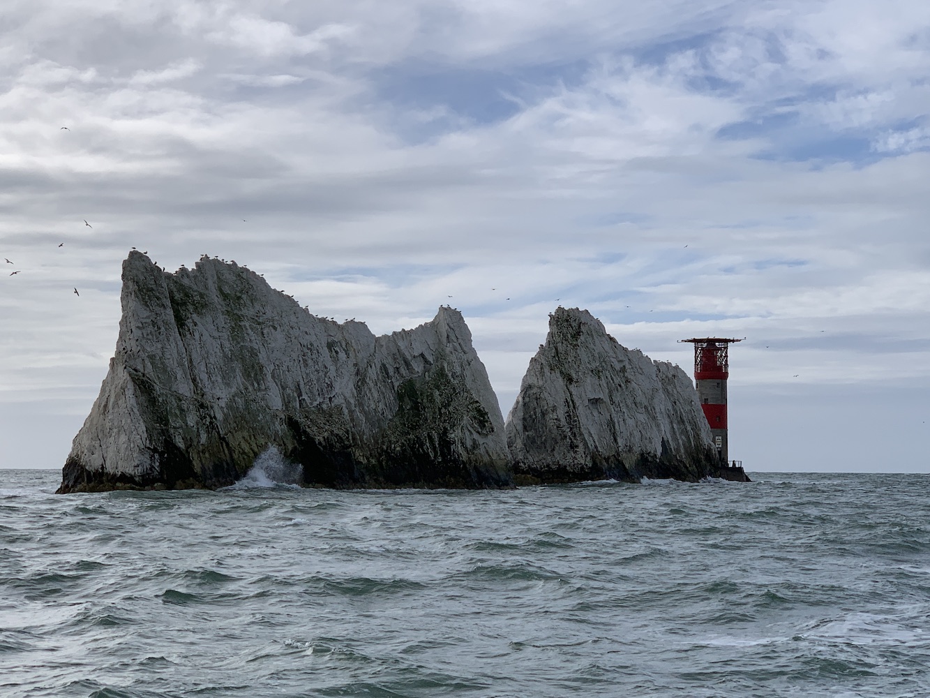 Needles and lighthouse